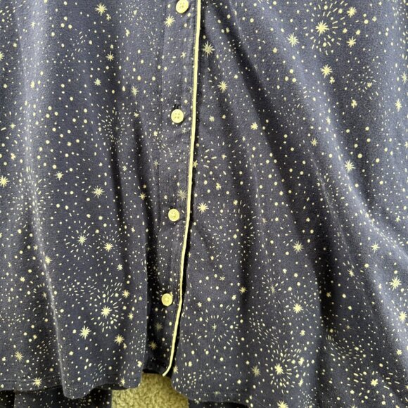 Soma Womens Starry Night Pajama Set Long Sleeve Button-Up Size XXL - Picture 3 of 8